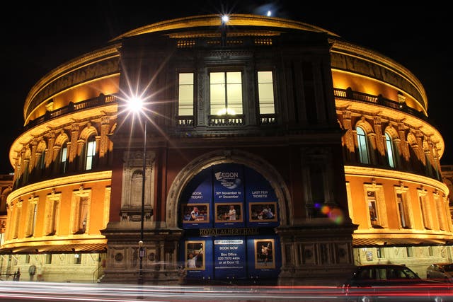 <p>The exterior of the Royal Albert Hall</p>