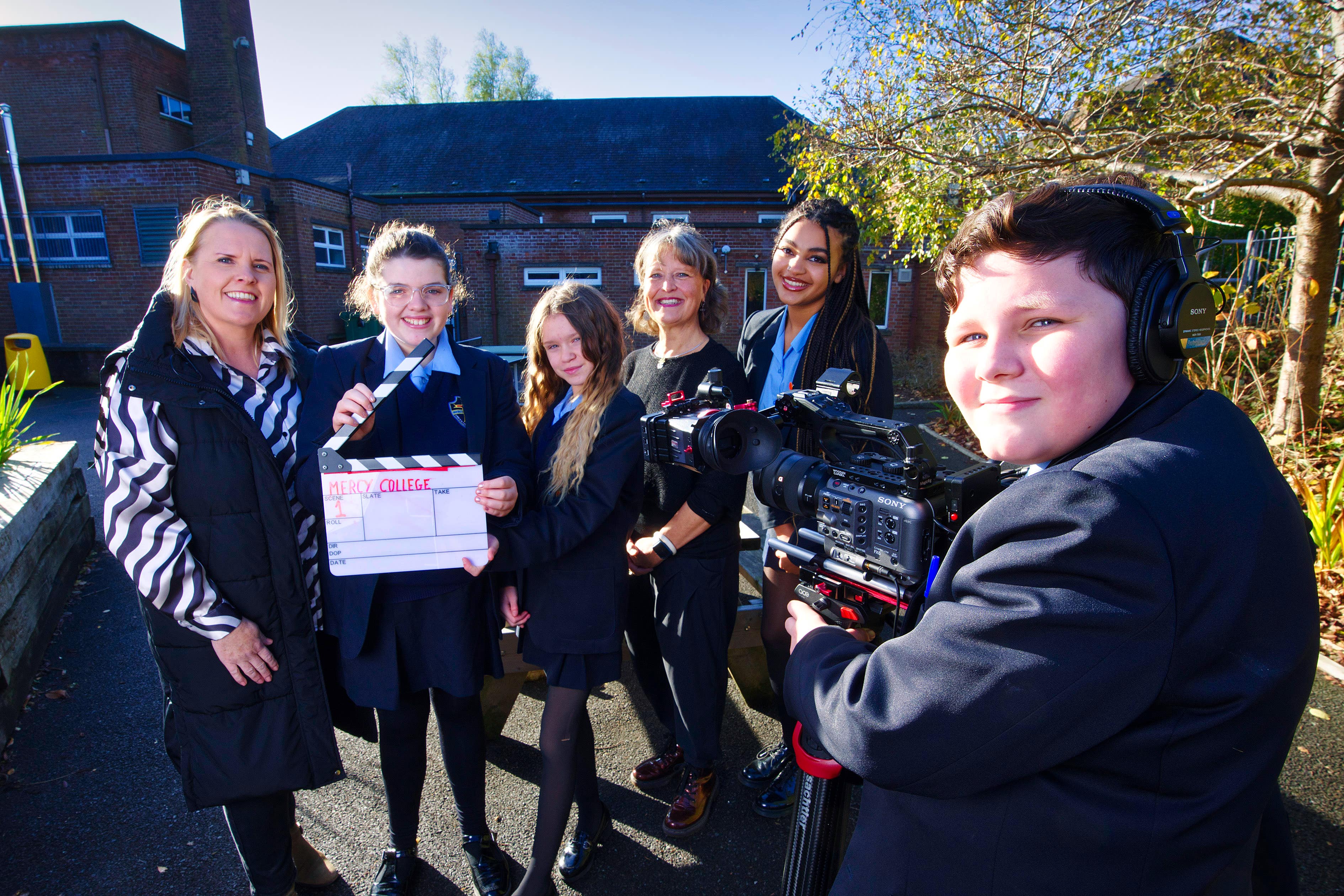 Students from Mercy College in Belfast with are among those taking part in the project (Arts Council NI/PA)