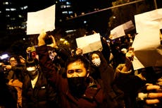 China protests – live: Shanghai dissent grows as authorities stand firm on Covid lockdown