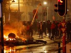 Belgium fans riot on streets of Brussels after World Cup defeat by Morocco