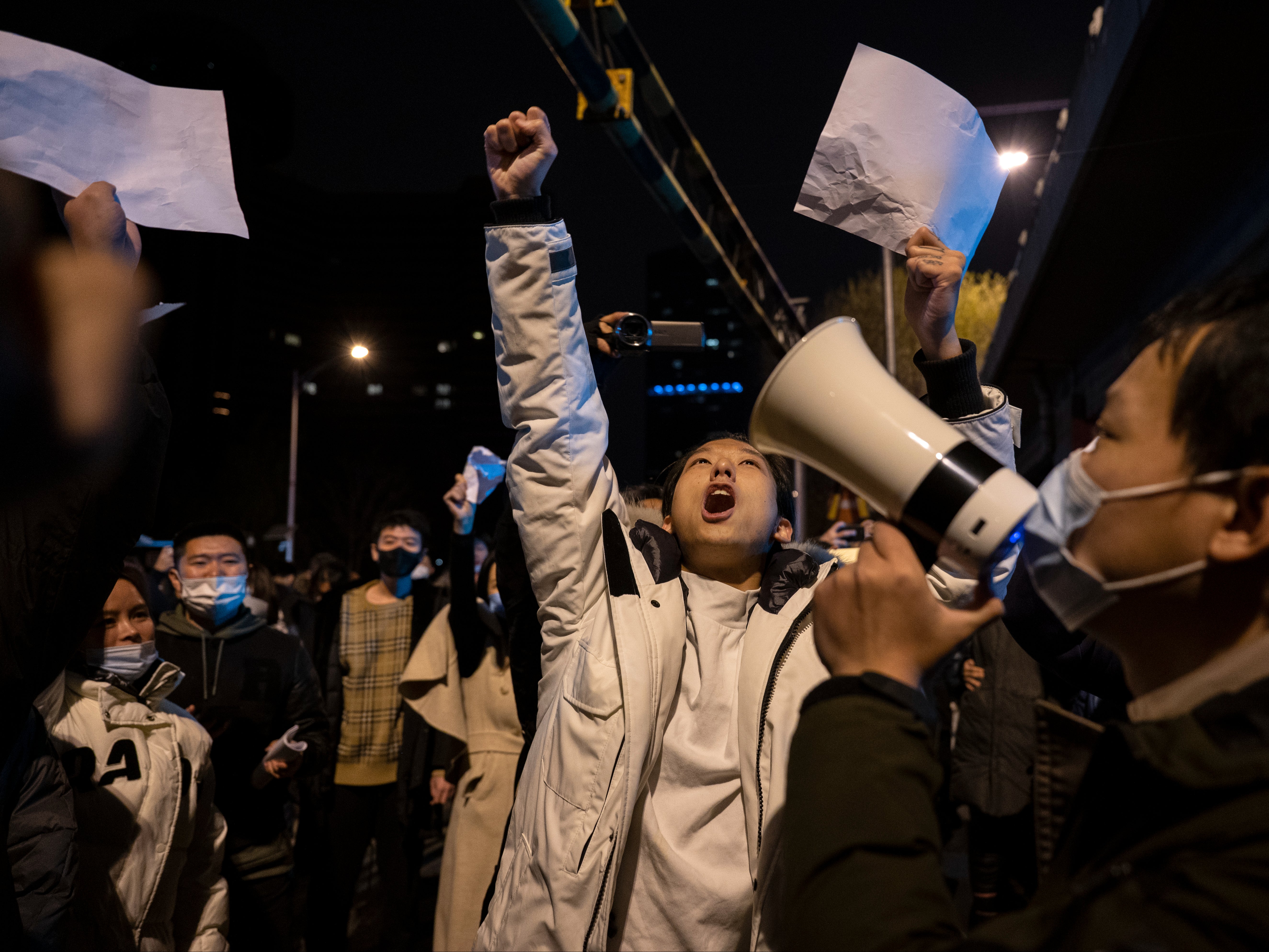 Protesters are unhappy about China’s strict lockdowns