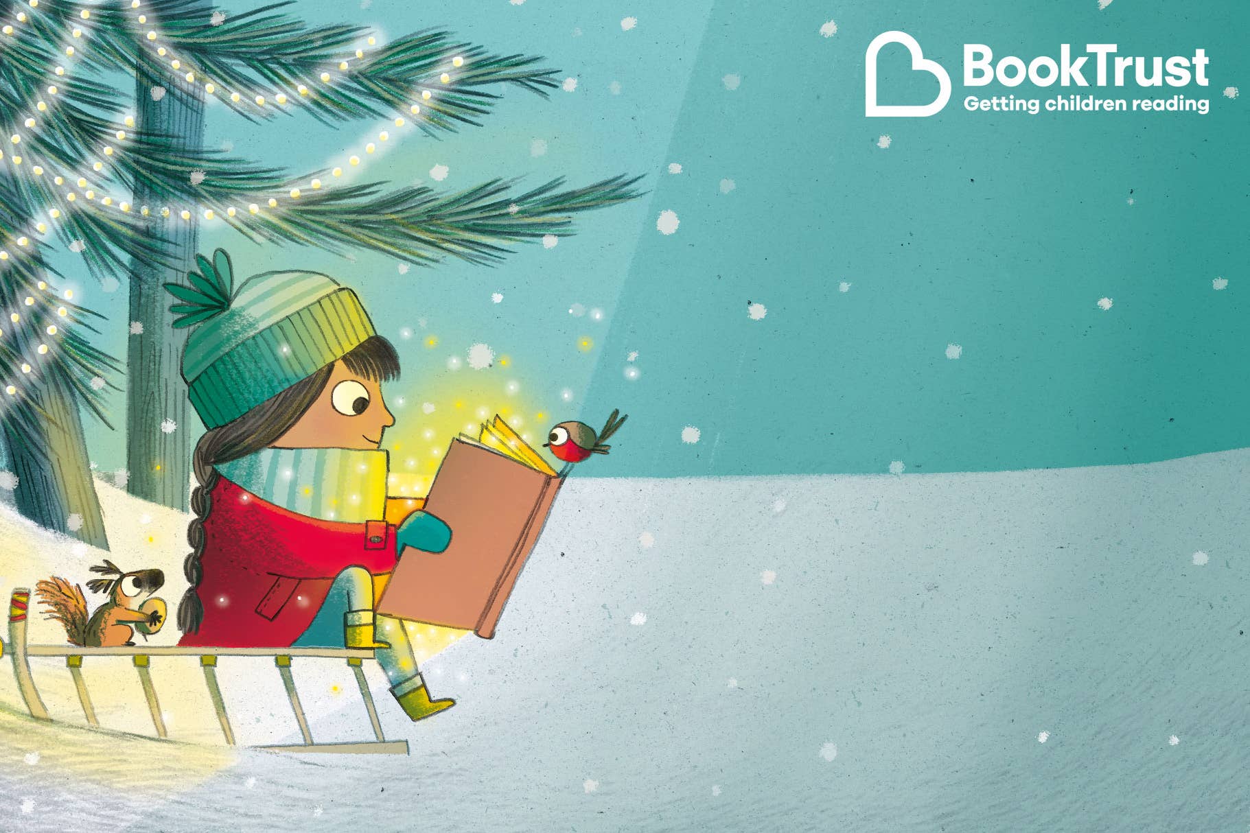 Charity BookTrust aim to give 16,000 surprise festive book parcels to children who need them the most (Illustration by Kate Hindley/PA)