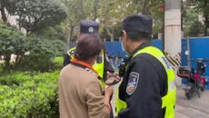 Chinese police ‘force civilians to delete photos from phones’ amid anti-lockdown protests