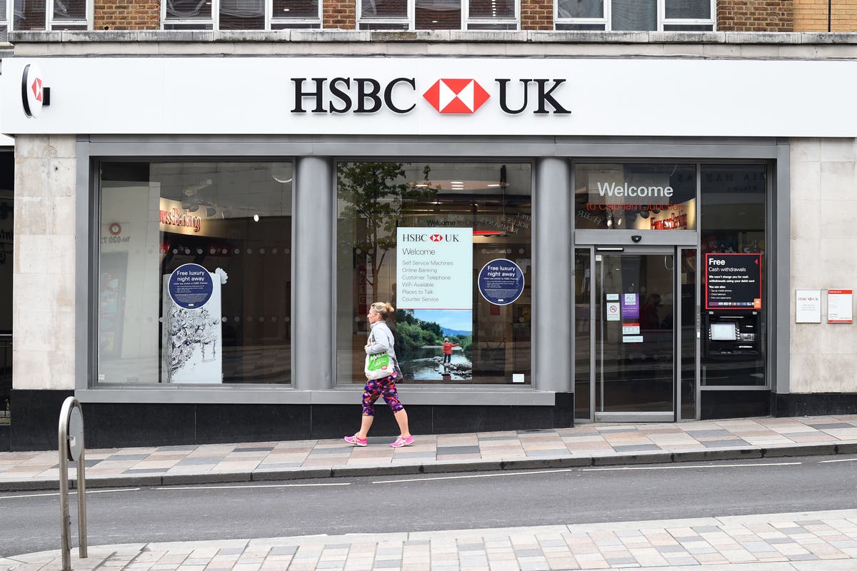 HSBC to close 114 branches across UK as use drops ‘significantly’ after pandemic