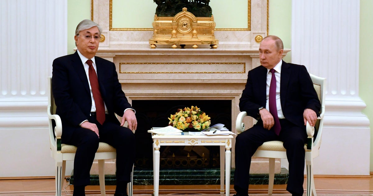 Kazakh leader meets Putin in first post-election trip abroad | The Independent