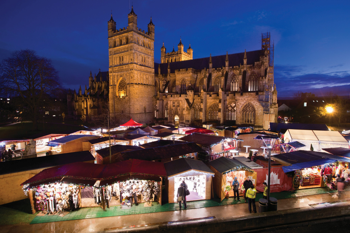 Exeter Christmas Market takes over the Cathedral square