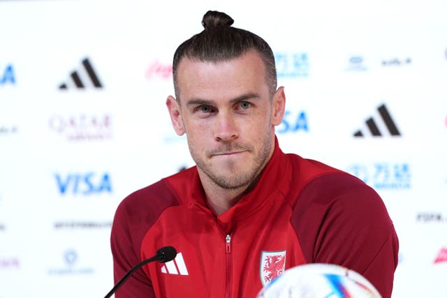 Wales captain Gareth Bale is aiming for another World Cup shock against England (Martin Rickett/PA)