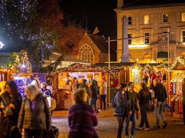 <p>Britain’s high streets have been given a festive makeover at numerous Christmas market locations</p>