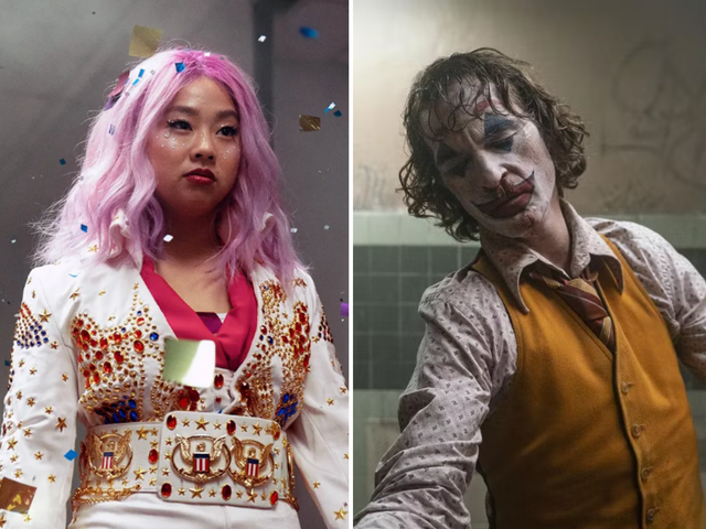 <p>Stephanie Hsu in ‘Everything Everywhere All At Once’ and Joaquin Phoenix in ‘The Joker’</p>