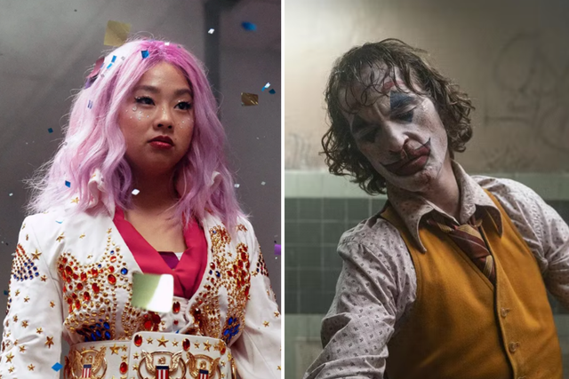 <p>Stephanie Hsu in ‘Everything Everywhere All At Once’ and Joaquin Phoenix in ‘The Joker’</p>