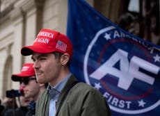 White nationalist Nick Fuentes tells far right to ‘dream bigger’ than Maga movement after Trump dinner