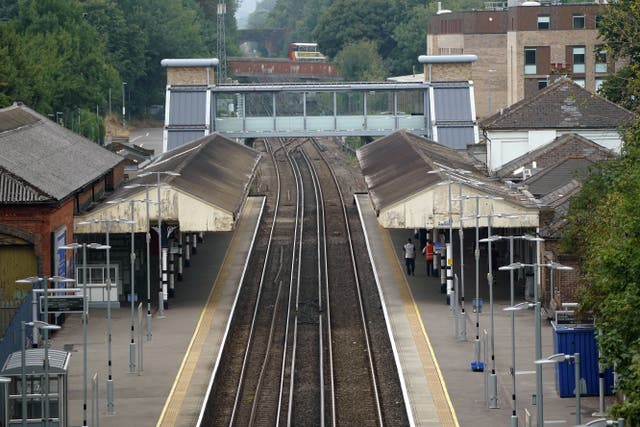 A view of Winchester railway station in Hampshire (Andrew Matthews/PA)