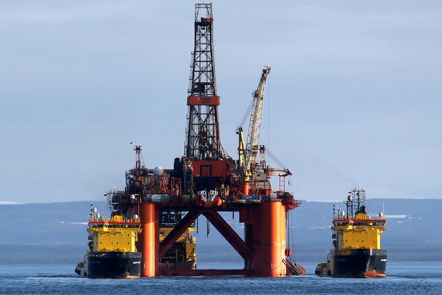 <p>North Sea oil platform Stena Spey</p>