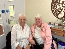 Childhood best friends who lost touch were reunited 60 years later in a care home