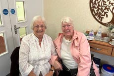 Childhood best friends who lost touch were reunited 60 years later in a care home