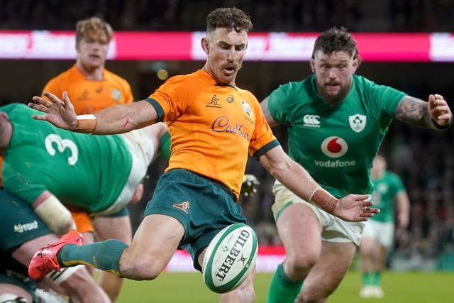 Australia’s Nic White played the full 80 minutes of his country’s narrow defeat to Ireland (Brian Lawless/PA)