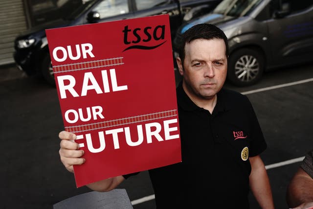 Talks between TSSA and train operators have broken down (PA)