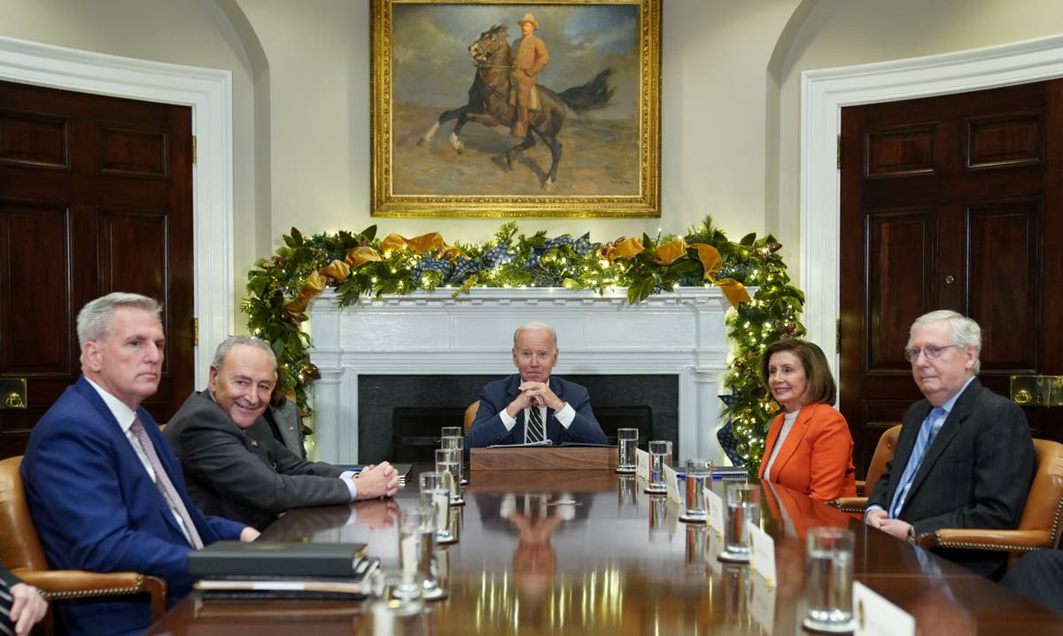 A photograph of Biden meeting Republicans at the White House perfectly captured the political mood