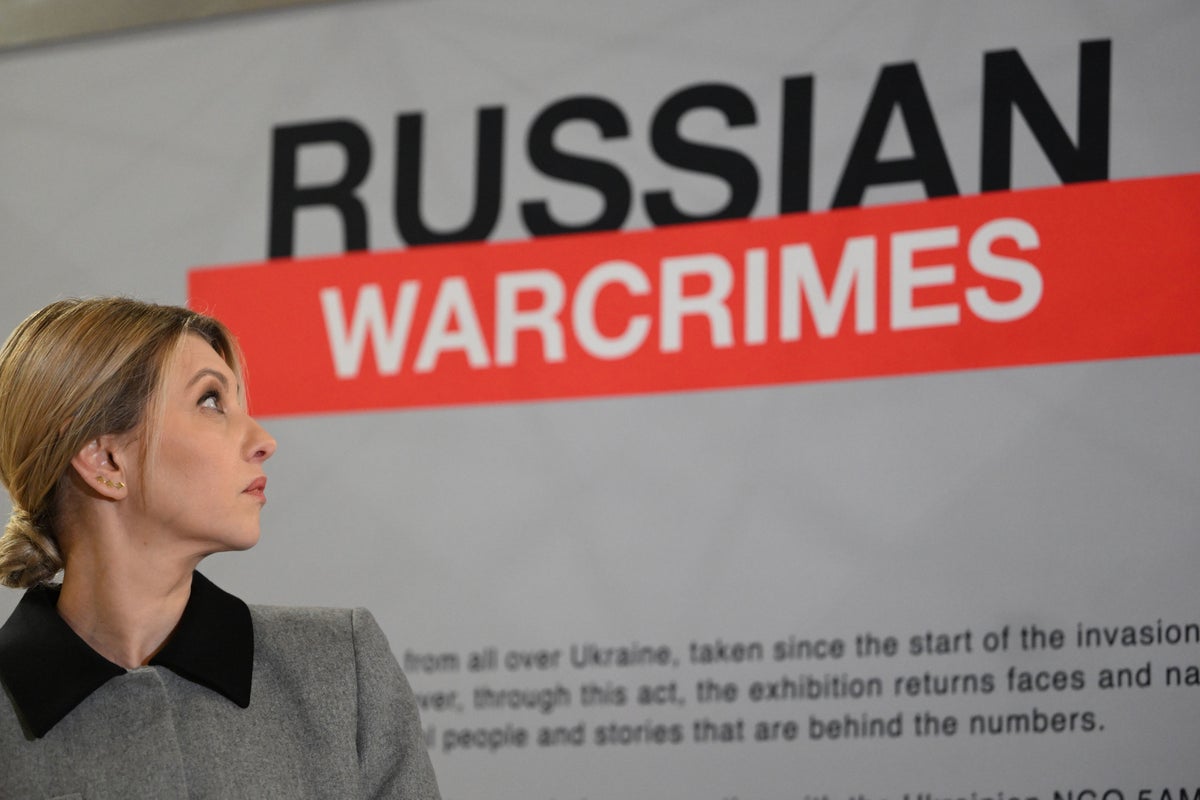Großbritannien muss in Sachen Justiz für die Ukraine „weltweit führend“ sein, sagt Olena Zelenska den Abgeordneten