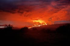 Mauna Loa eruption - latest: Hawaii highway threatened as video shows volcano spewing molten lava