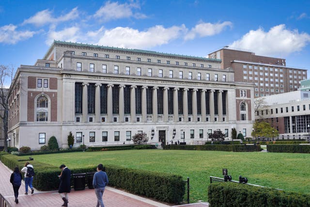 <p>The center of the campus of Columbia University in Manhattan</p>