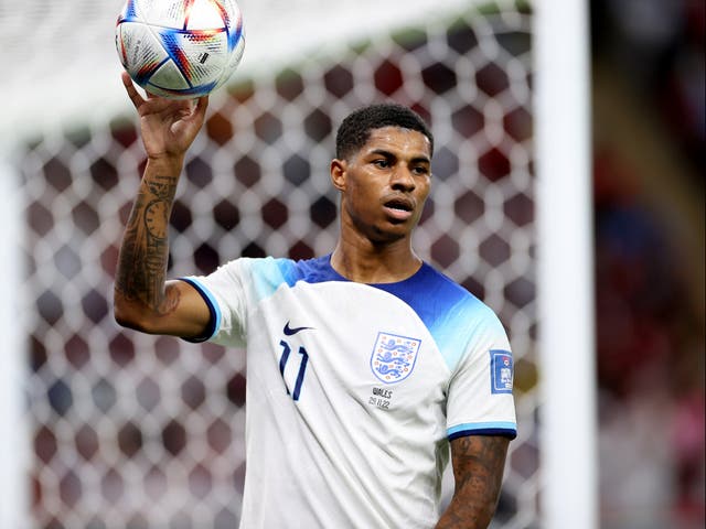 <p>Rashford scored a brace in England’s victory over Wales</p>