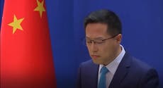 China spokesperson responds to question about Covid protests with painfully awkward silence