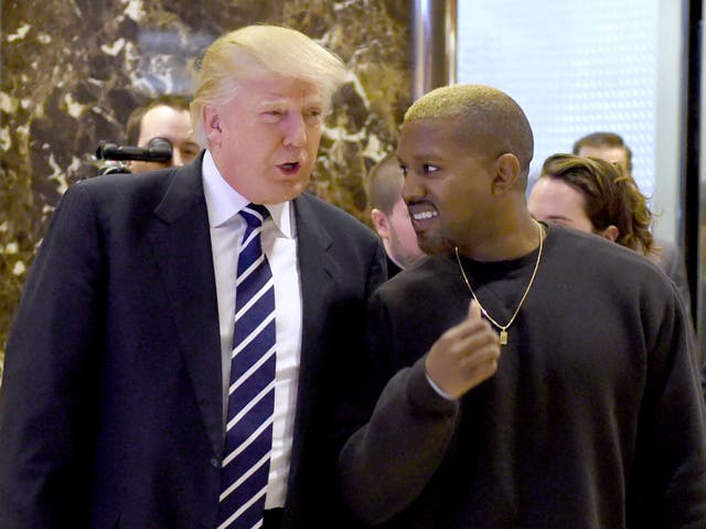 <p>Donald Trump y Kanye West en 2016</p>