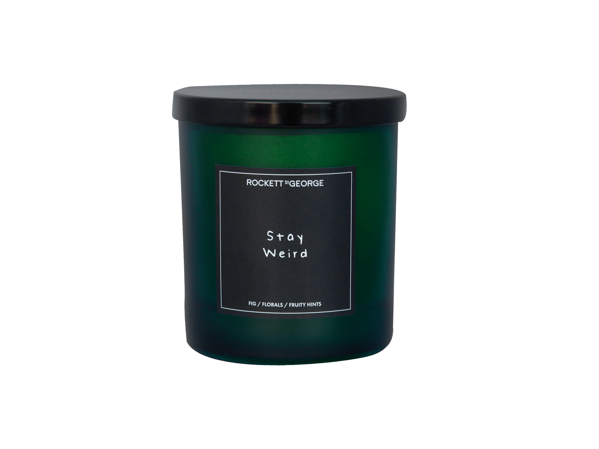 Rockett St George green stay weird scented candle