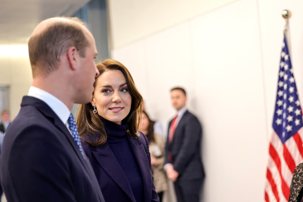 Kate and William make first public appearance in Boston after he reprimanded his godmother over racist comments