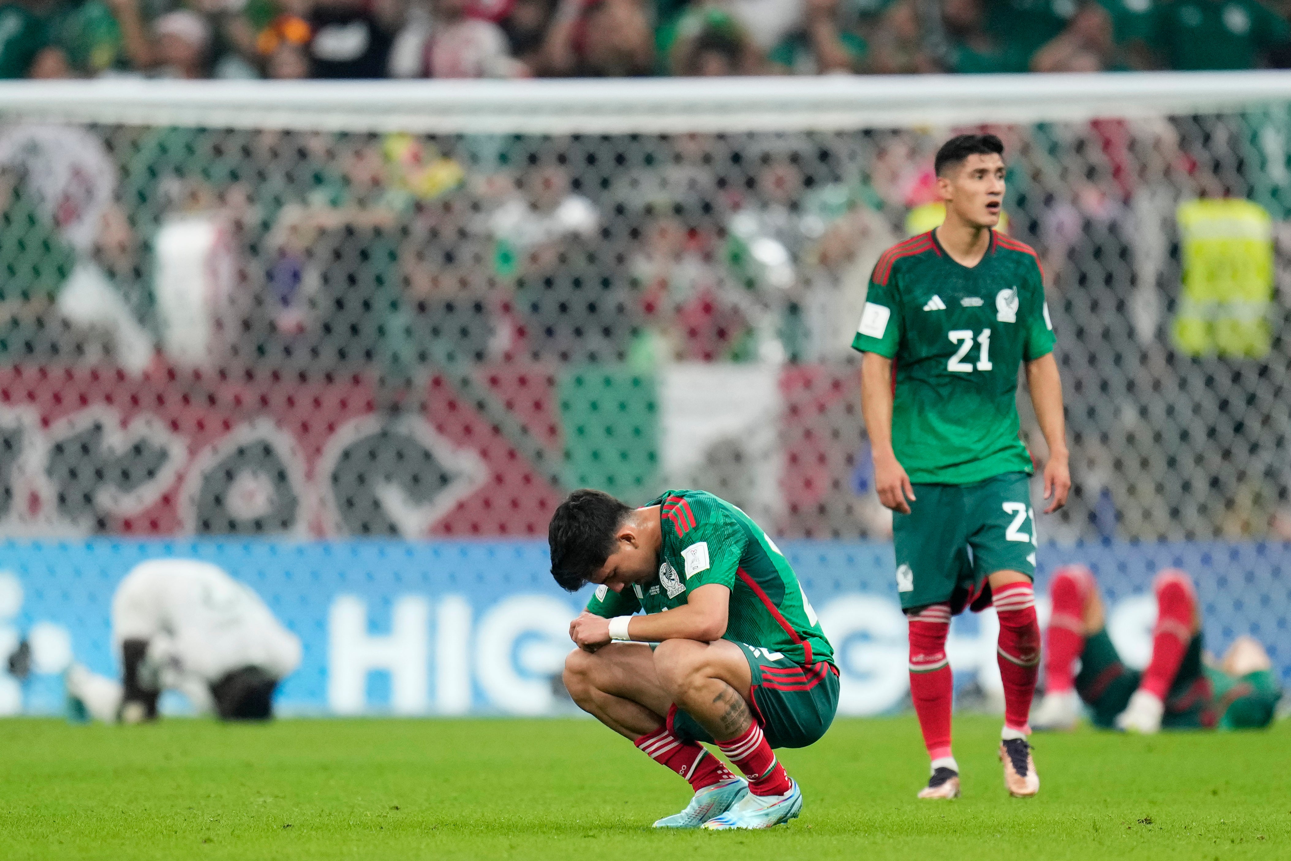 Mexico were left heartbroken as they exited the World Cup despite victory over Saudi Arabia