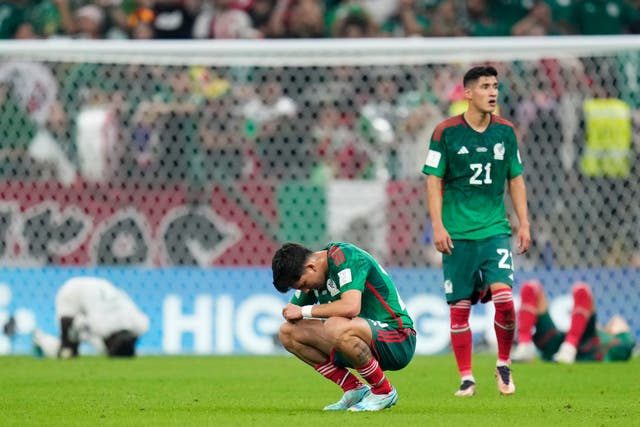 <p>Mexico were left heartbroken as they exited the World Cup despite victory over Saudi Arabia </p>