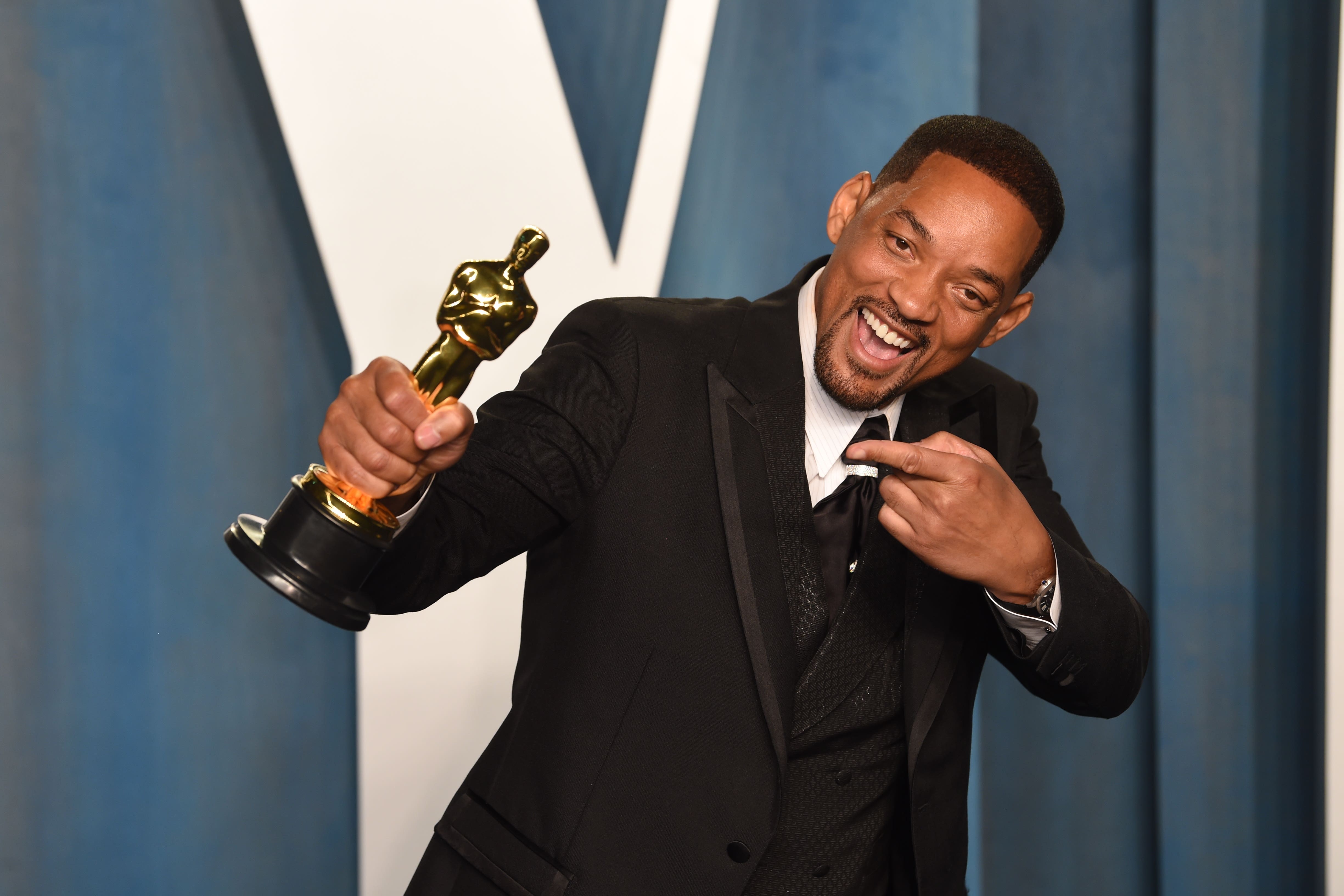 Will Smith attending the Vanity Fair Oscar Party