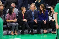 William and Kate news - live: Prince and Princess of Wales sit courtside at NBA game after arriving in Boston