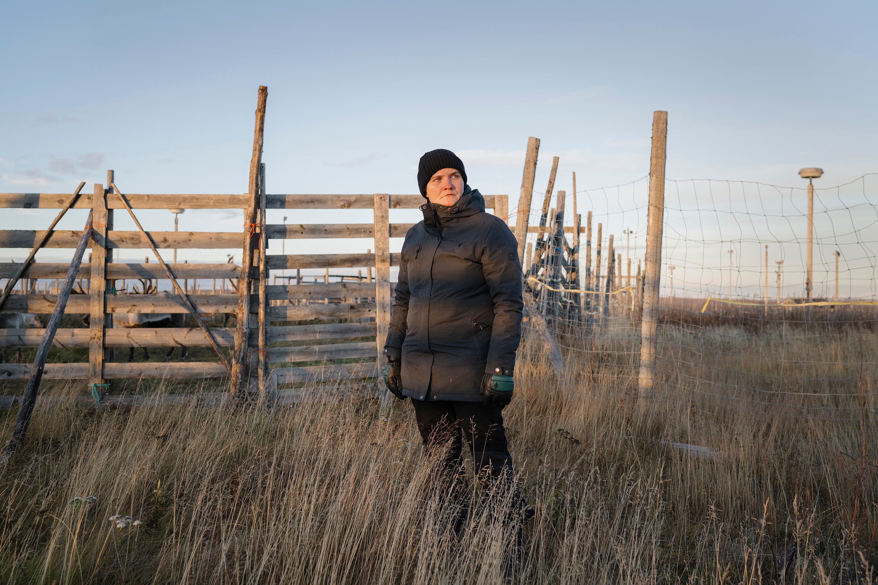 Pauliina Feodoroff in Skalluvaara in October. She has spent decades advocating for the preservation of the environment and Indigenous traditions