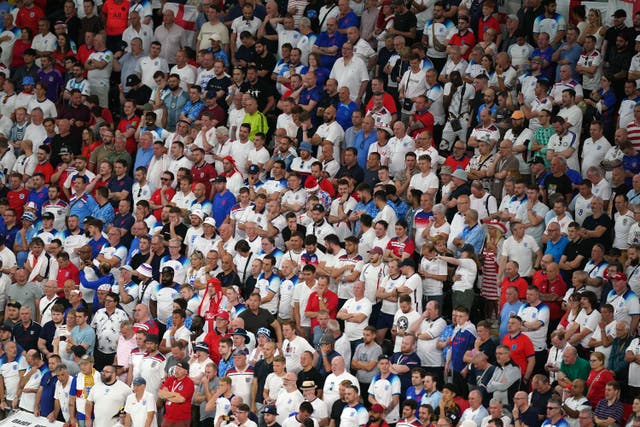 Thousands of Three Lions supporters are expected to be in the stands for the second round clash on Sunday (Mike Egerton/PA)