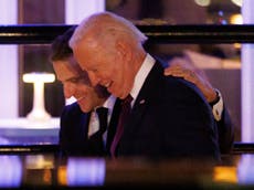 Biden Macron news – live: President condemned over ‘fancy’ French state dinner
