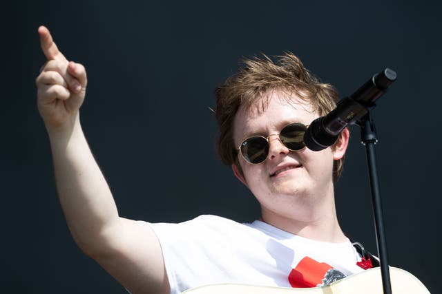 Lewis Capaldi performs at Glastonbury Festival, in Worthy Farm in Pilton, Somerset (Aaron Chown/PA)