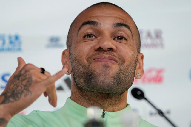 Dani Alves is appearing in his third Wold Cup finals for Brazil (Andre Penner/AP).