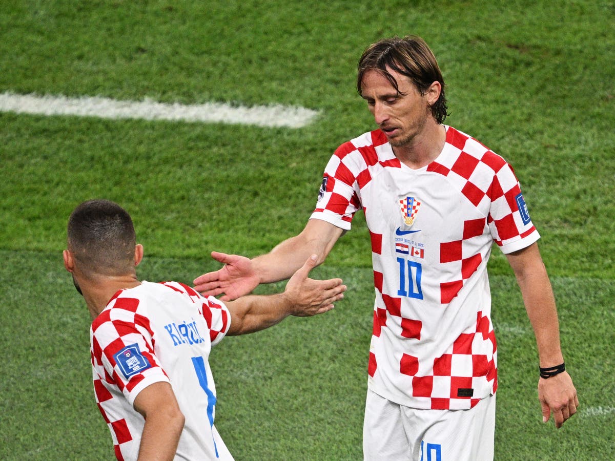 Modric and co. hang on, Croatia v Belgium