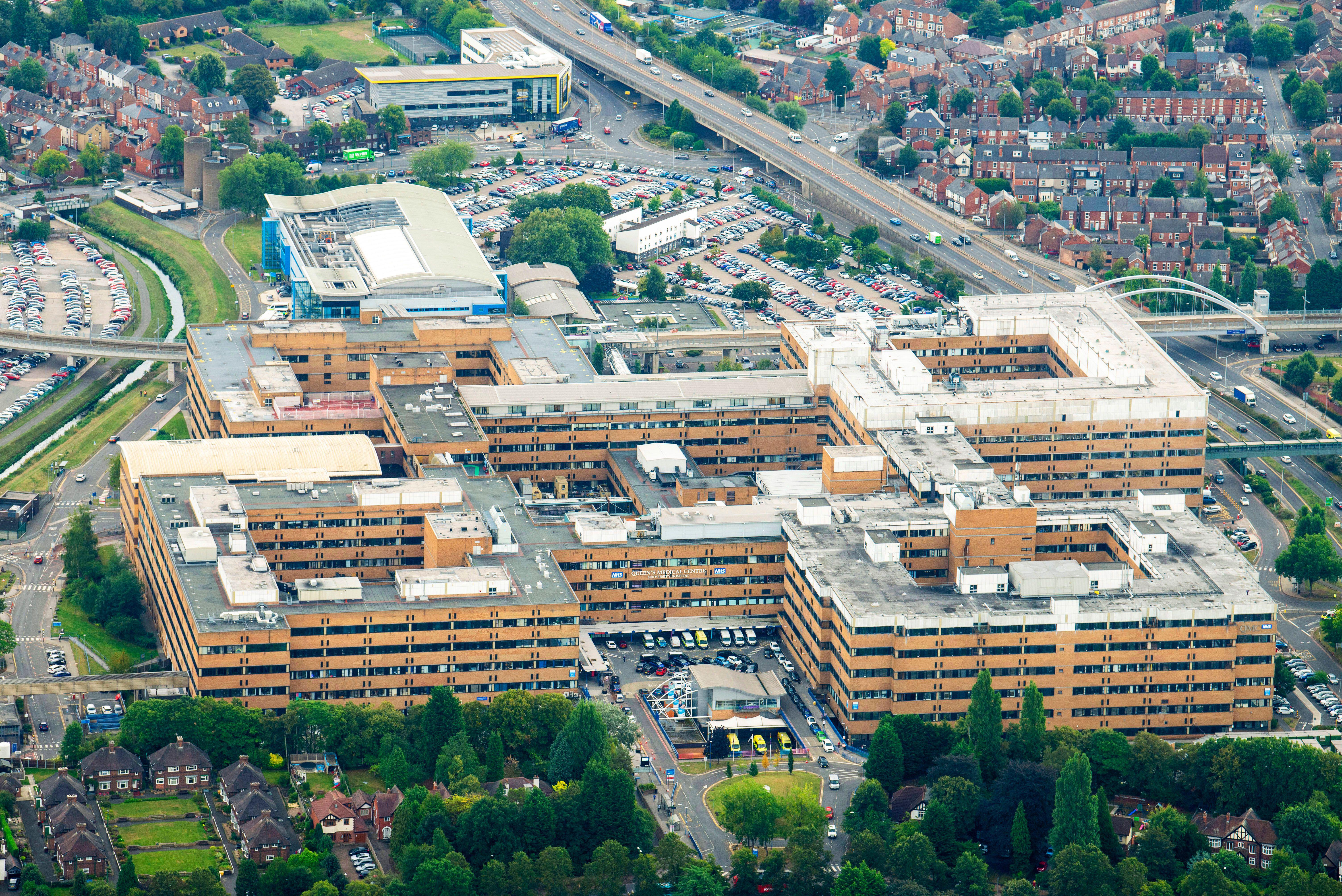 Likely destination: Queen’s Medical Centre in Nottingham