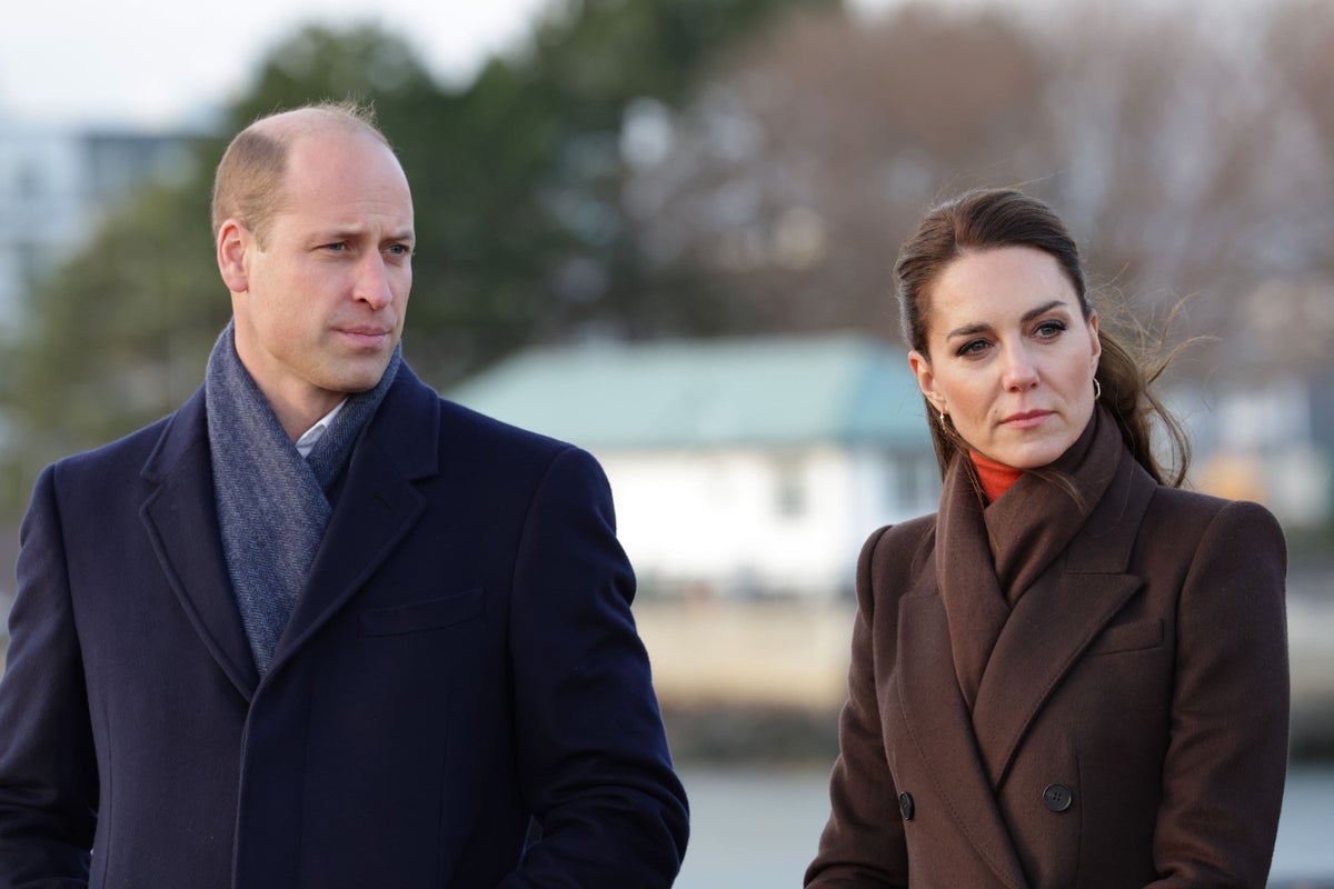William and Kate shiver in cold weather at threatened Boston waterfront