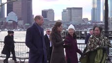 Prince William and Kate take in city’s shoreline at Harbor Defenses of Boston