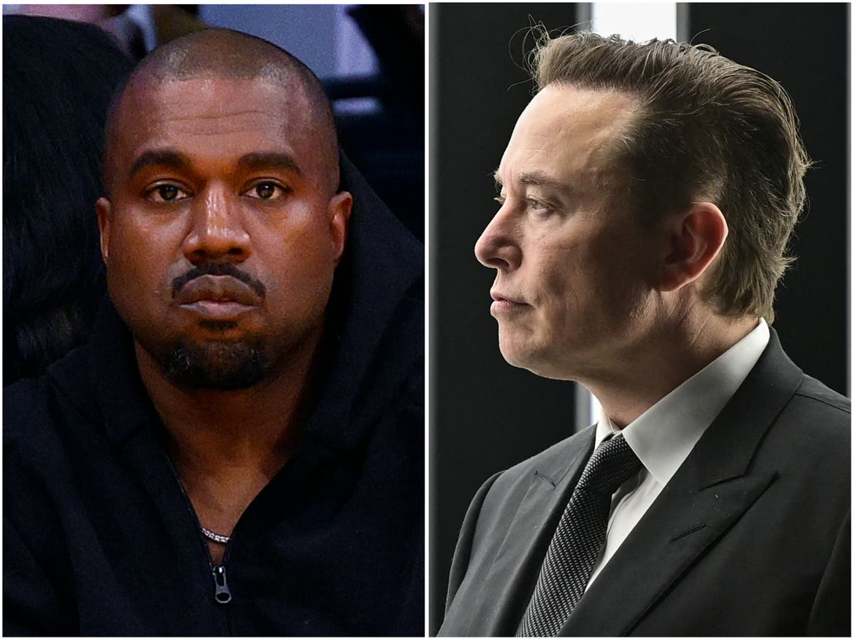 Elon Musk suspends Kanye West’s Twitter after rapper posts swastika inside Star of David