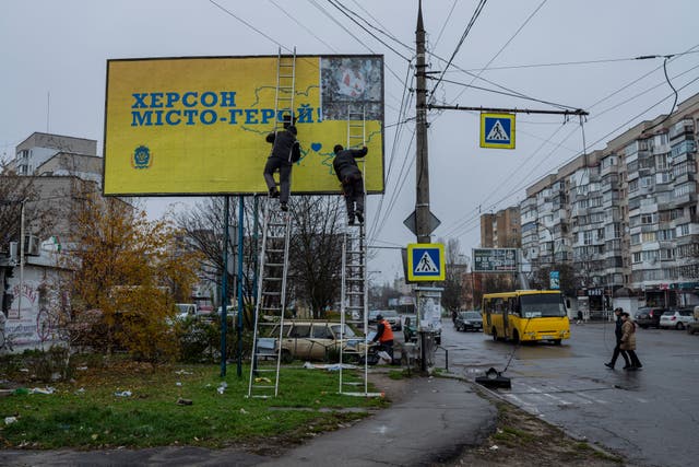 Russia Ukraine War Billboards Photo Gallery