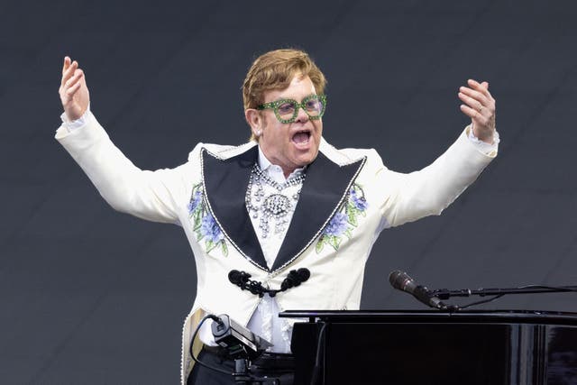 Sir Elton John, Spectacle King is set to headline Glasto (Suzan Moore/PA)