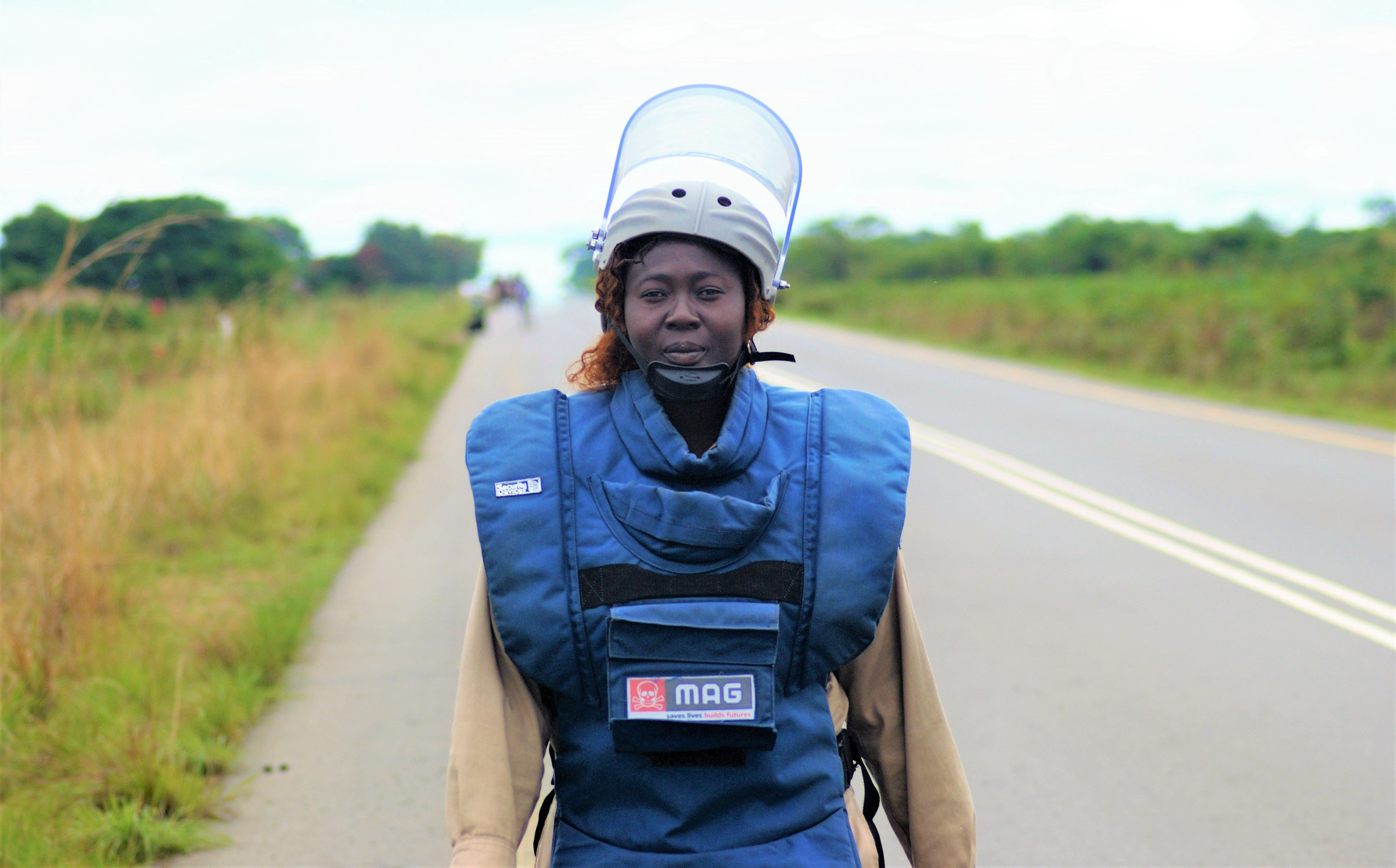 Ngoie Mulunda Groyca, who is 34 and has been a de-miner for five years