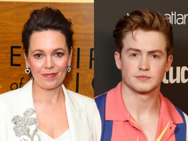 <p>Olivia Colman and Kit Connor</p>