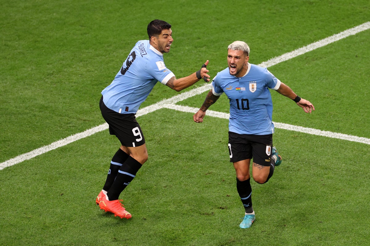Ghana vs Uruguay LIVE: World Cup 2022 latest score, goals and updates from Qatar – Giorgian de Arrascaeta nets twice after Andre Ayew penalty miss