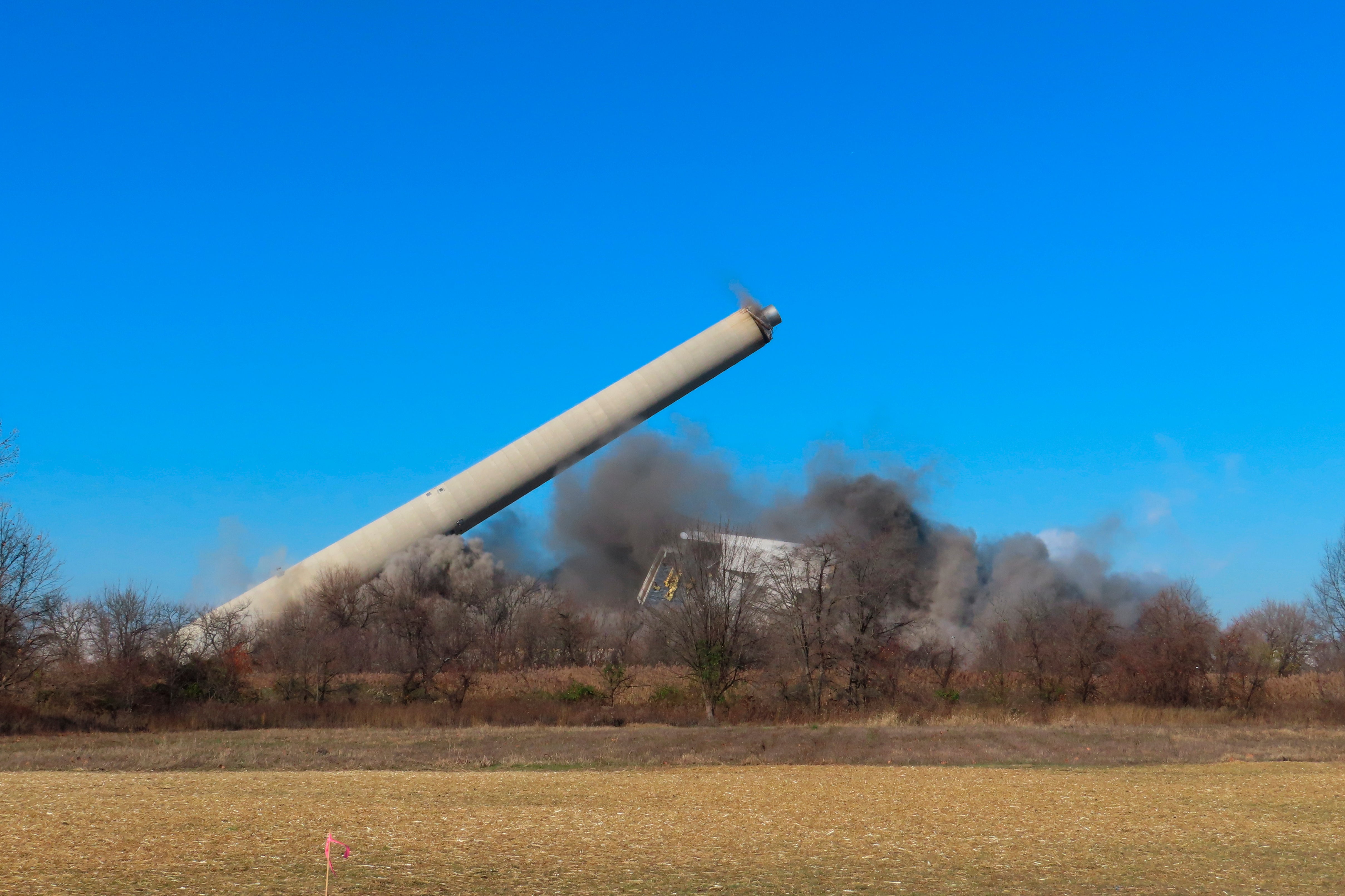 NJ Power Plant Implosion